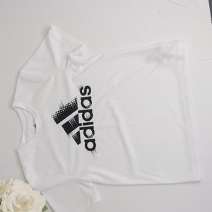 Adidas Boys Shirt Size 6 black & white
